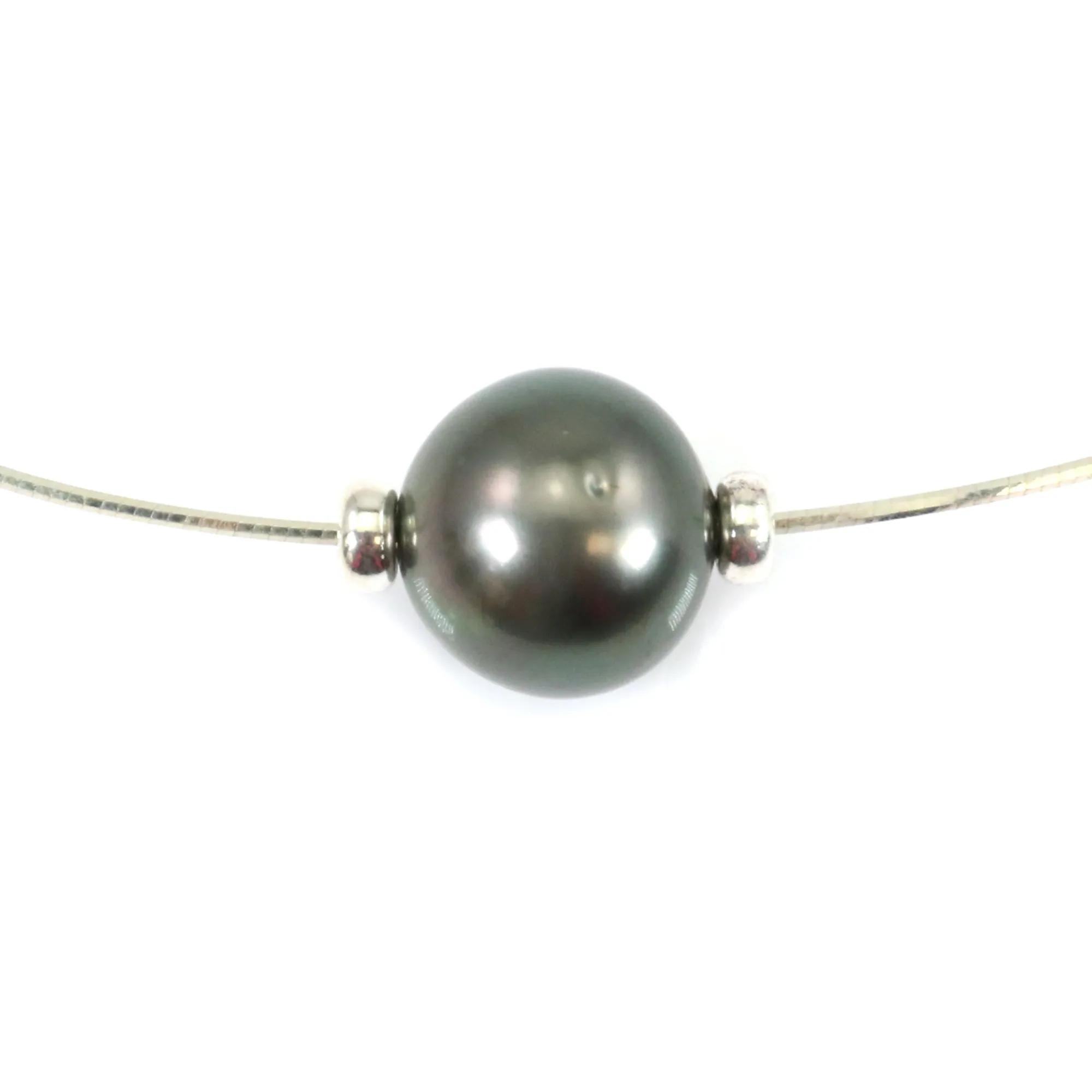Chaîne En Argent 925 Avec Perles De Tahiti Et Cœur En Nacre - Collier Neuf Sans Emballage