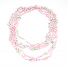 nacklace 3 lines Freshwater Pearl gold