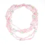 Collier Torsade 3 rangs perle d'eau douce baroque dorée