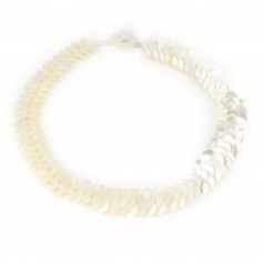 Necklace small white mother of pearl 