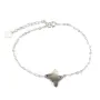 Bracelet chaîne argent 925 papillon en nacre grise