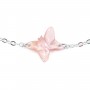 Bracelet chaîne silver 925 butterfly in rose shell