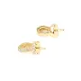 Strass-Reling für halbdurchbohrte 16K vergoldet - 10.5mm x 2pcs