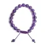 Bracelet Amethyste boule rond 8mm 