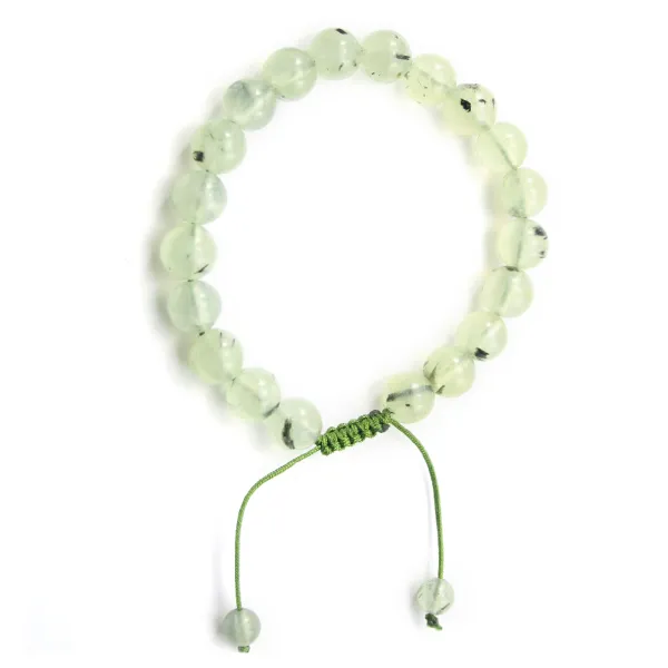 Bracelet Prehnite boule rond 8mm 