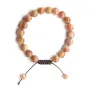 Bracelet Pierre de soleil  boule rond 8mm 