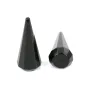 Péndulo semiperforado colgante obsidiana 16x40mm x 1pc