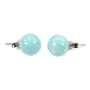 Boucle d'oreille amazonite 12mm, en argent 925 x 2pcs