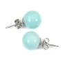 Boucle d'oreille amazonite 12mm, en argent 925 x 2pcs