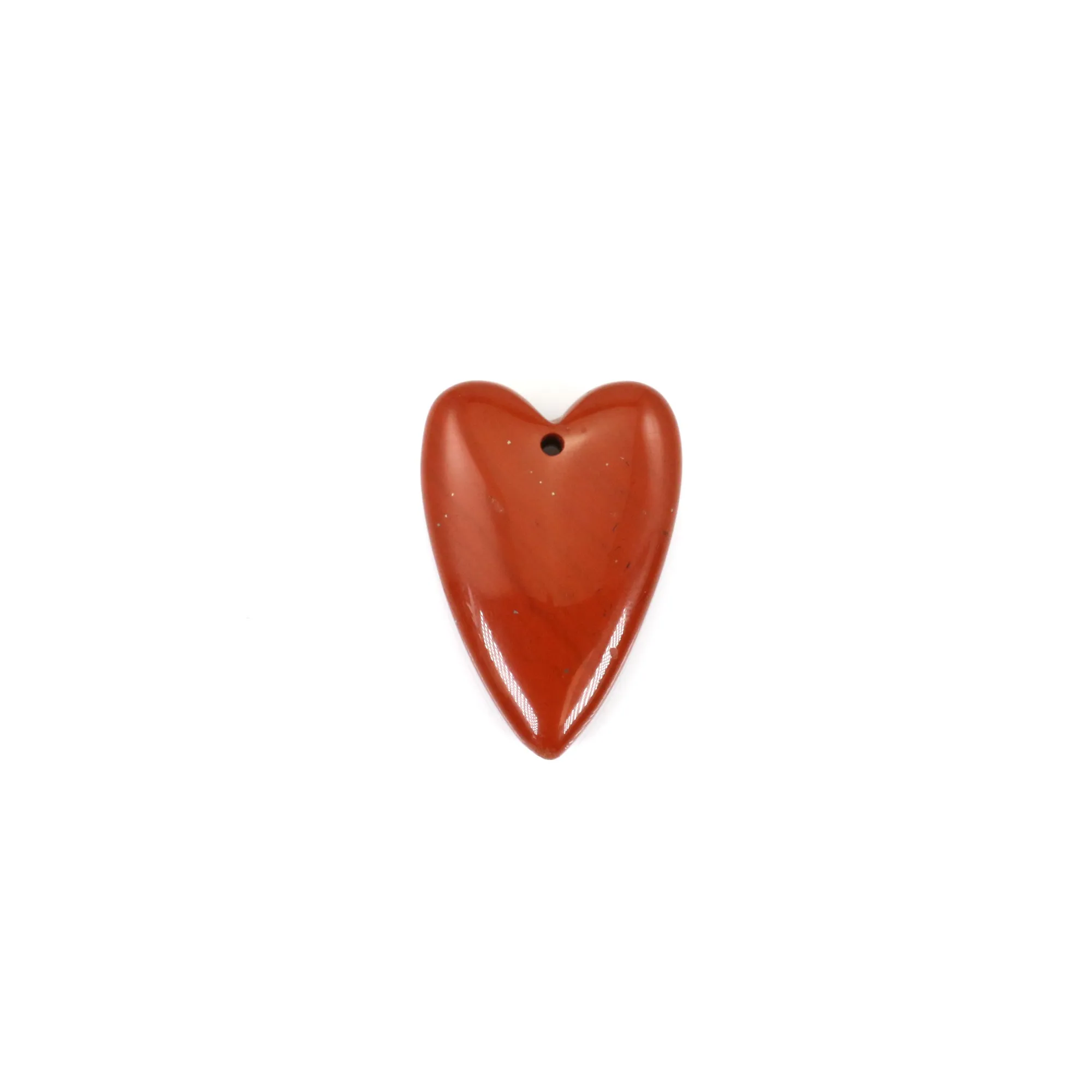 Pendentif Coeur En Pierre Naturelle Jaspe - Perle à Suspendre - Neuf - Chine