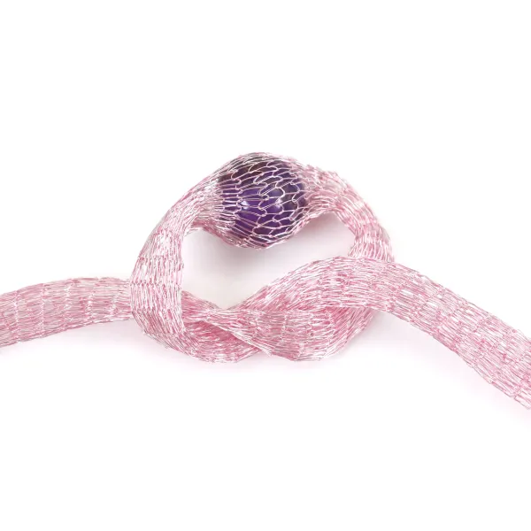 Résille tubulaire 6mm rose pâle  x 91.4cm