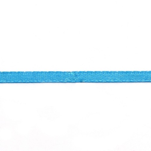 blue sky Double face satin  Thread polyester 3mm x 5 m