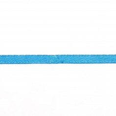 blue sky Double face satin  Thread polyester 3mm x 5 m
