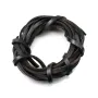 Lacet cuir noir 3.0mm x 50cm