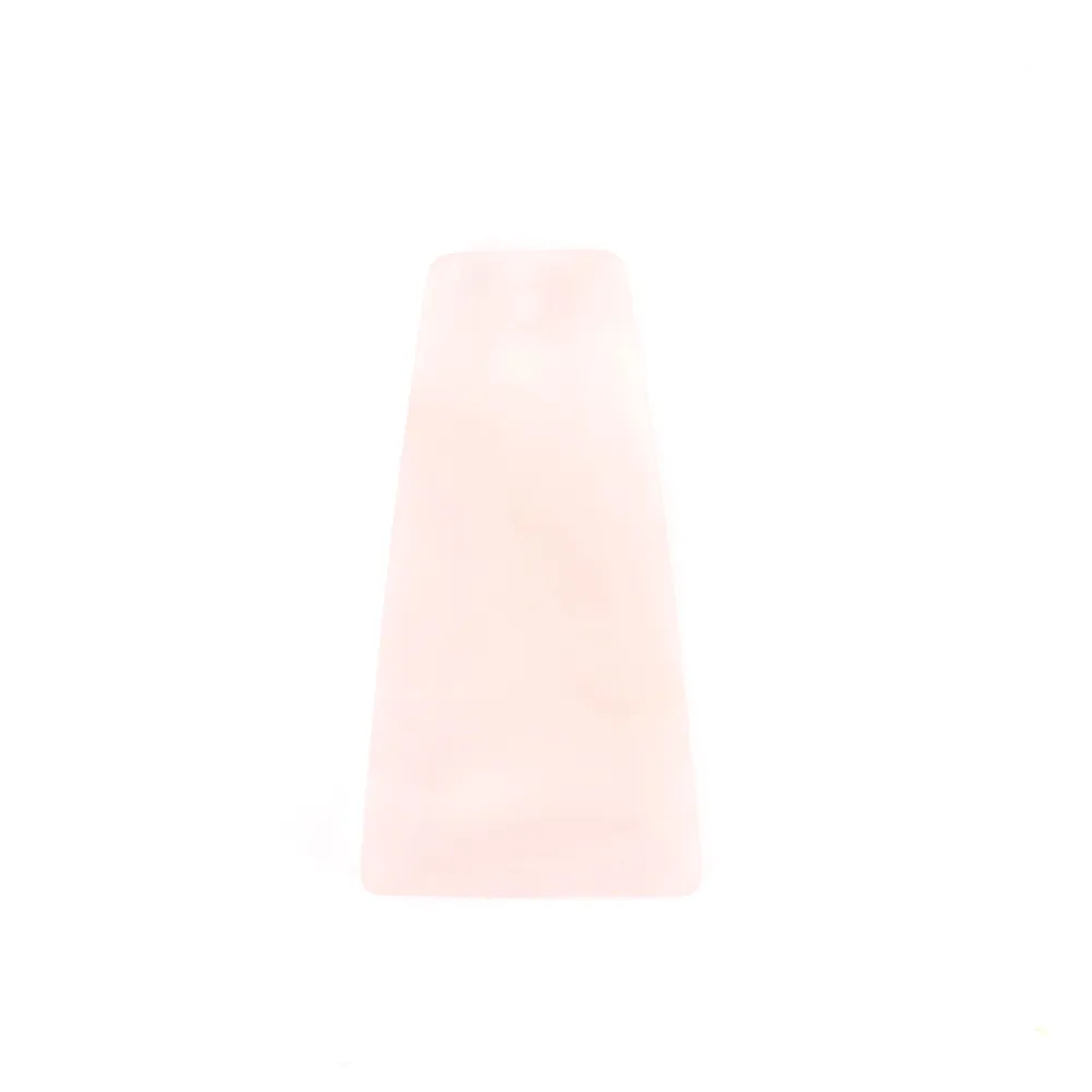 Pendentif Quartz rose Trapèze 13x25mm x 1pc