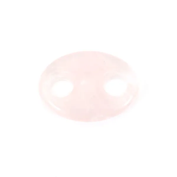 Pendentif Quartz rose grain de café 18x25mm x 1pc