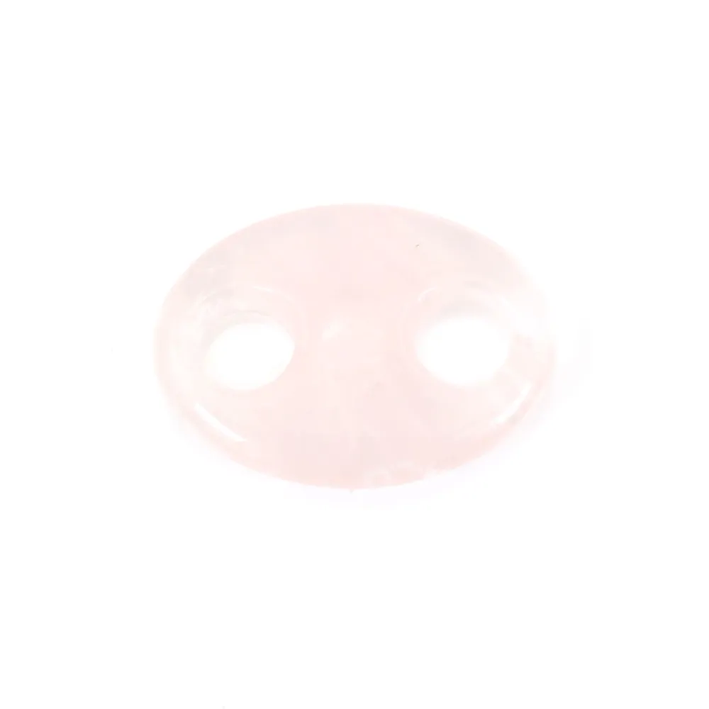 Pendentif Quartz rose grain de café 18x25mm x 1pc