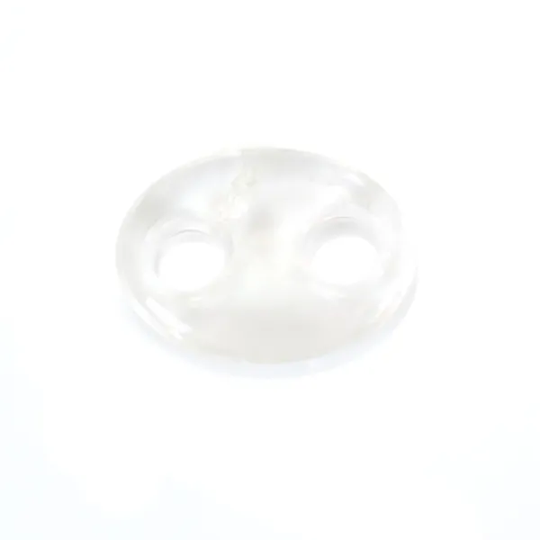 Pendentif Cristal de roche grain de café 18x25mm x 1pc