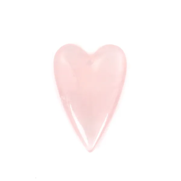 Pendentif Quartz rose coeur 20x30mm x 1pc