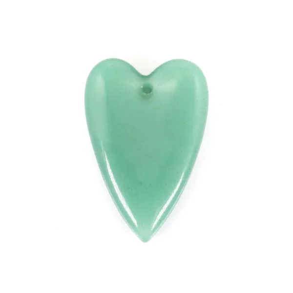 Pendentif Aventurine coeur 20x30mm x 1pc