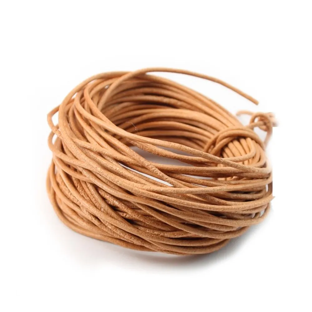 Fil en cuir marron claire 1.0mm x 1m 