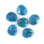 Pendentif Amazonite goutte décoré oeil - 12x14mm x 1pc