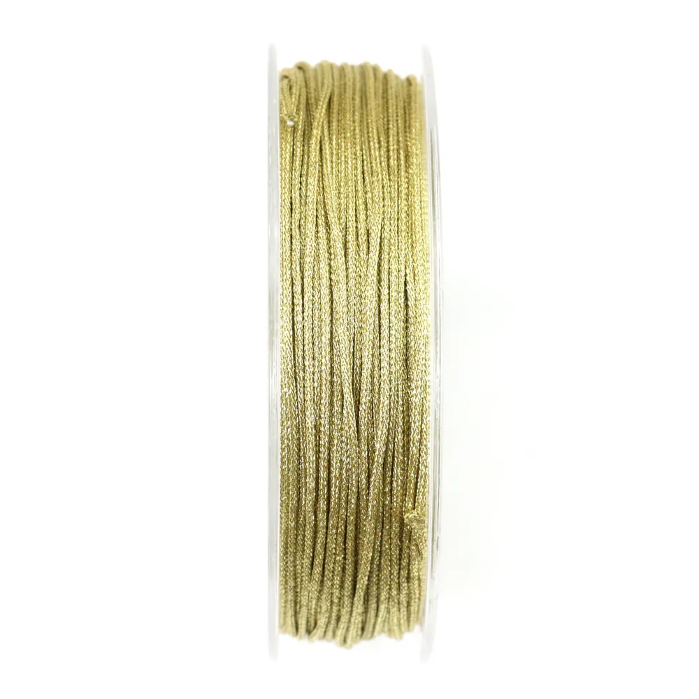 Fil polyester doré torsadé 1.0mm x 25m