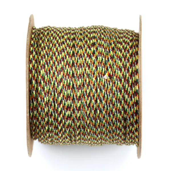 Fil polyester multicolore dorée 0.8mm x 100m