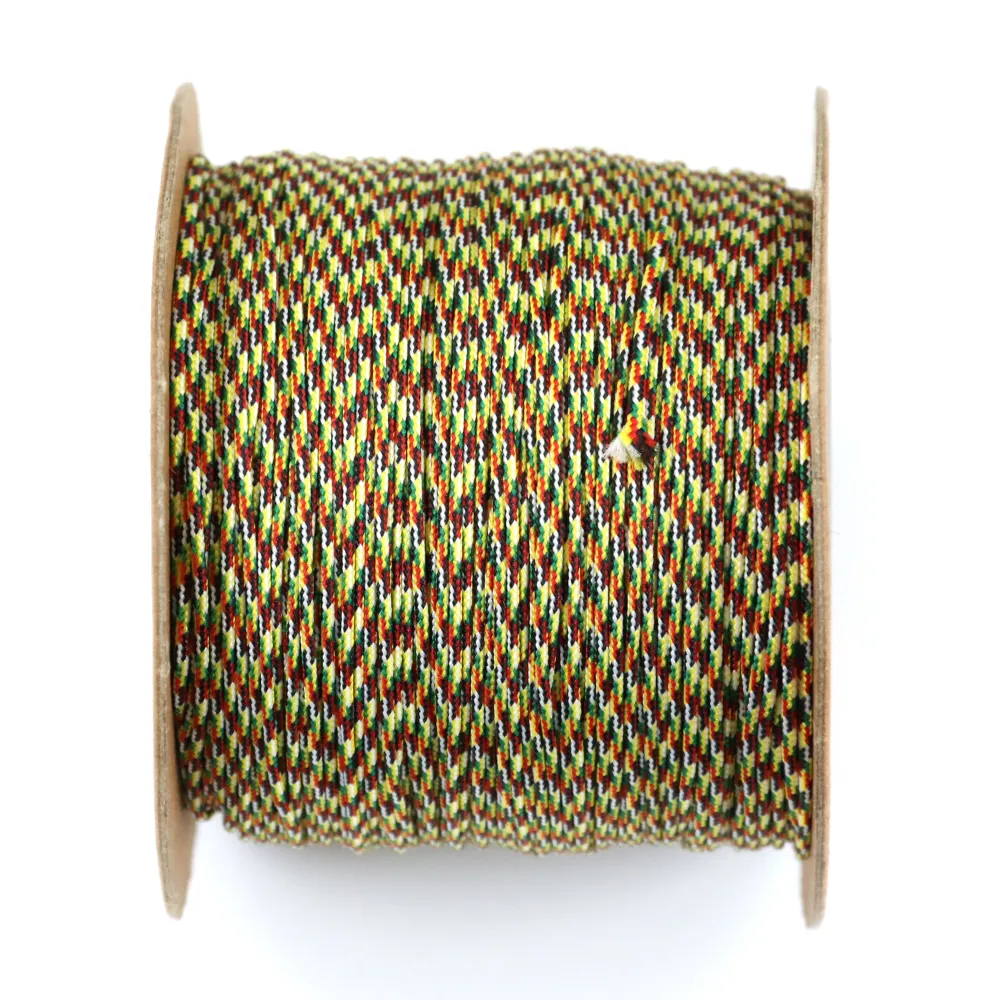 Fil polyester multicolore dorée 0.8mm x 100m