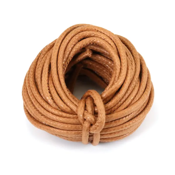 Cordonnet coton ciré cornaline 2.5mm  x 5m