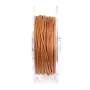 Cordonnet coton ciré cornaline 1mm  x 20m