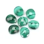 Pendentif Amazonite goutte décoré oeil - 12x14mm x 1pc