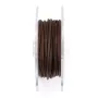 Cordonnet coton ciré brun foncé 1.5mm  x 20m