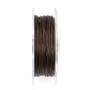 Cordonnet coton ciré brun foncé 1mm  x 20m