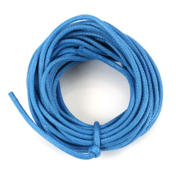 Cordonnet coton ciré bleu 2.5mm  x 5m