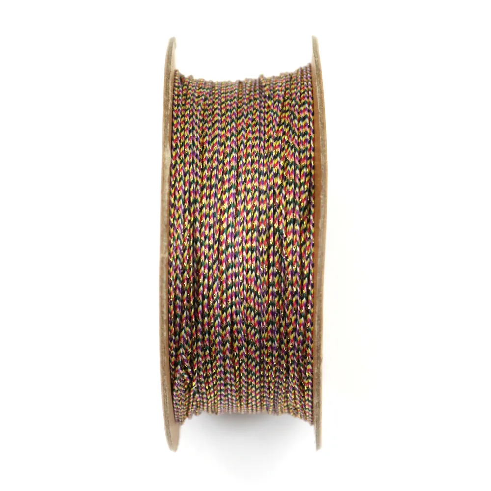 Fil polyester multicolore dorée 0.4mm x 110m