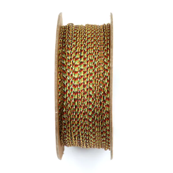 Fil polyester multicolore dorée 0.4mm x 110m