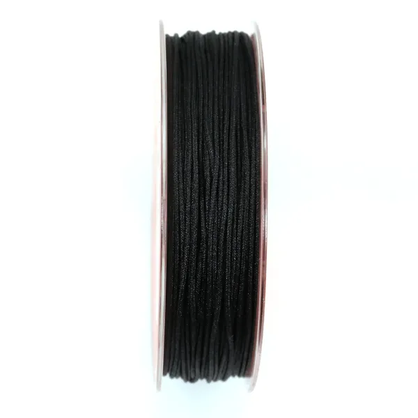 Fil polyester argenté pailleté 1.2mm x 25m