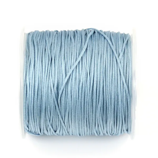 Fil polyester bleu ciel  0.8 mm X100m