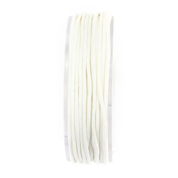 Cordonnet coton ciré blanc 2.5mm  x 5m