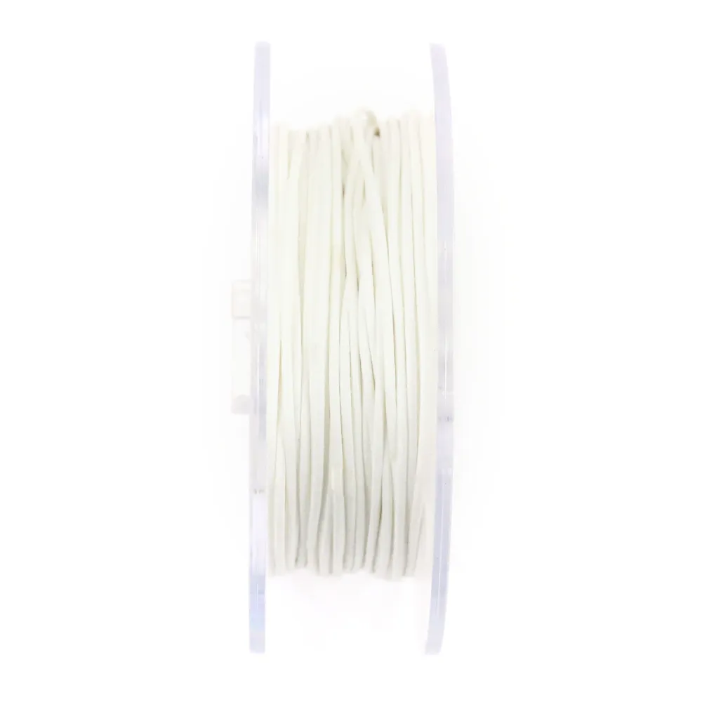 Cordonnet coton ciré blanc 1.0mm  x 20m
