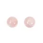 Quartz rose semi-percée 4mm x 2pcs