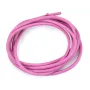 Ruban de cuir vachette rose 2mm x 1m