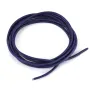 Ruban de cuir vachette violet 1.3mm x 1m