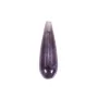 Amethyst Tropfen halb durchbohrt 7x23mm x 1pc