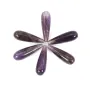 Goccia semiperforata di ametista 7x23mm x 1pc