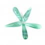 Agate verte goutte semi percé 7x23mm x 1pc