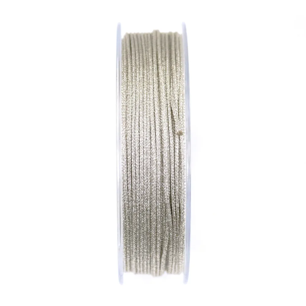 Fil polyester doré pailleté 1.2mm x 25m