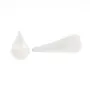 Pendentif Cristal de roche pendule semi percé 16x40mm x 1pc