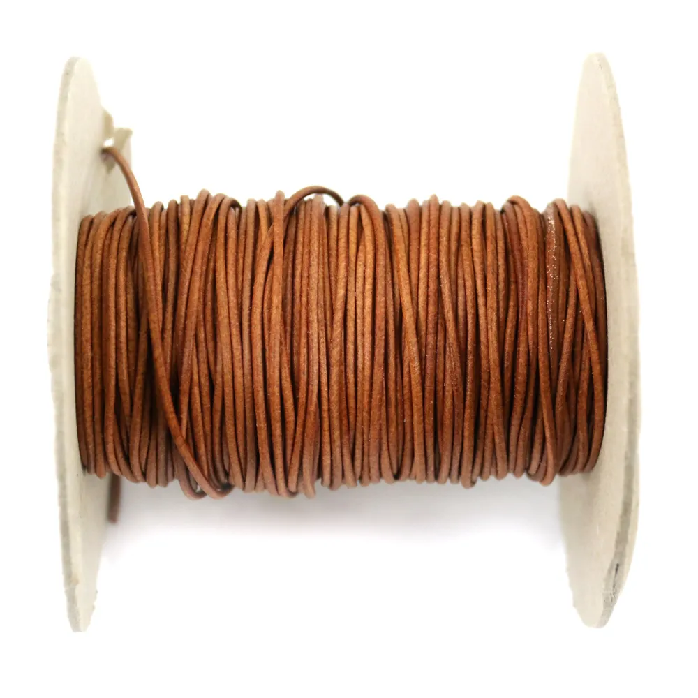 Cornelian rounded kangaroo hide cord x 1m